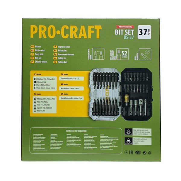 Комплект битове procraft bs 37