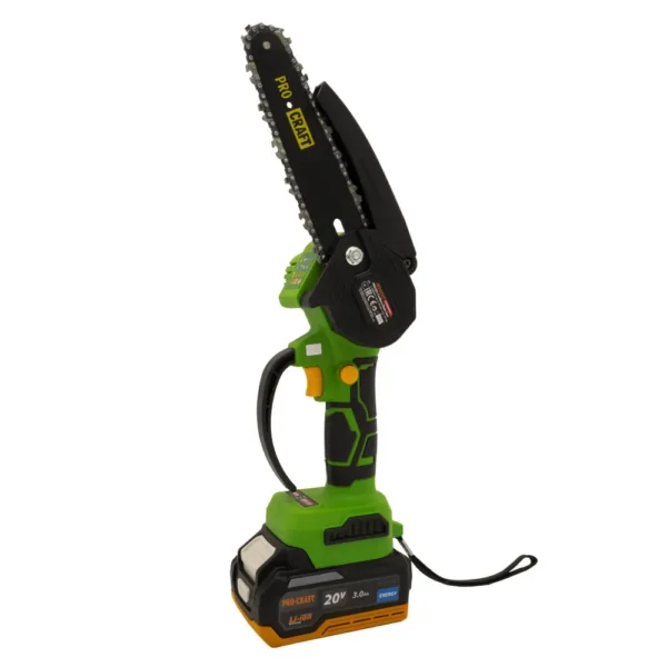procraft pka22li brushless мини верижен трион 6″ – комплект 1x3ah батерия и зарядно