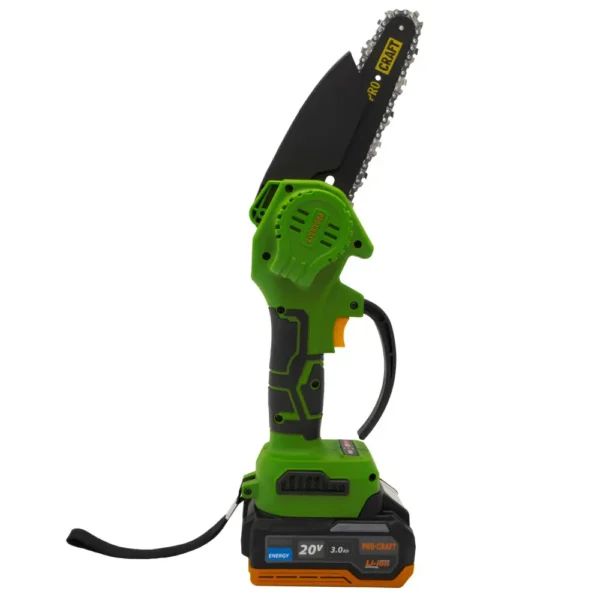 procraft pka22li brushless мини верижен трион 6″ – комплект 1x3ah батерия и зарядно