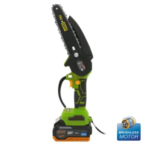 procraft pka22li brushless мини верижен трион 6″ – комплект 1x3ah батерия и зарядно