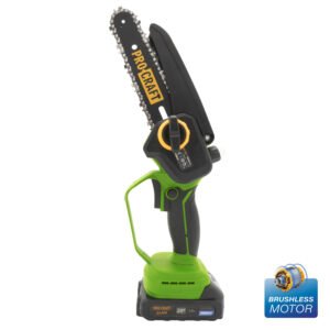 procraft pka44 brushless мини верижен трион 6″/8″ – комплект 1x4ah батерия, зарядно и куфар