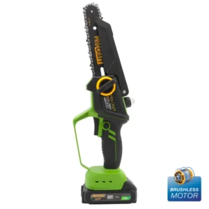 procraft pka46 brushless мини верижен трион 6″/8″ – комплект 2x батерии и зарядно
