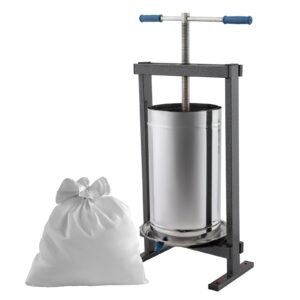 Преса за грозде vilen inox 25 l, двойна вана